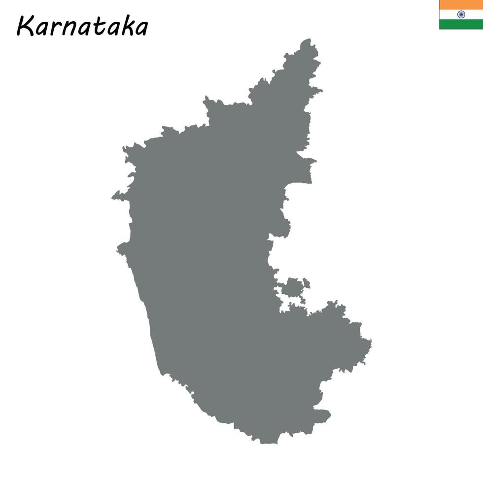 map of state of India vector