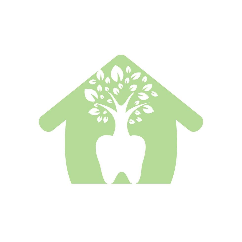 Dental tree vector logo design template. Dentrees vector logo template.