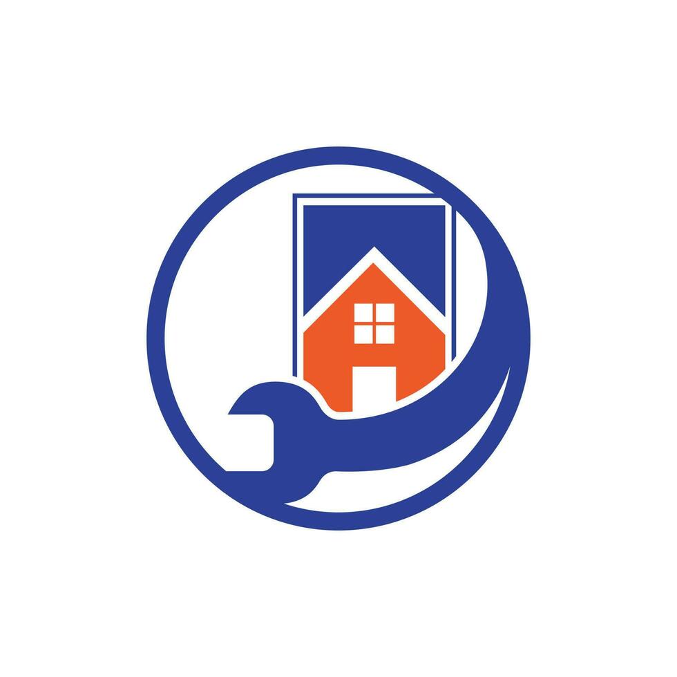 House repair vector logo design template. Home restoration and renovation service logo design.