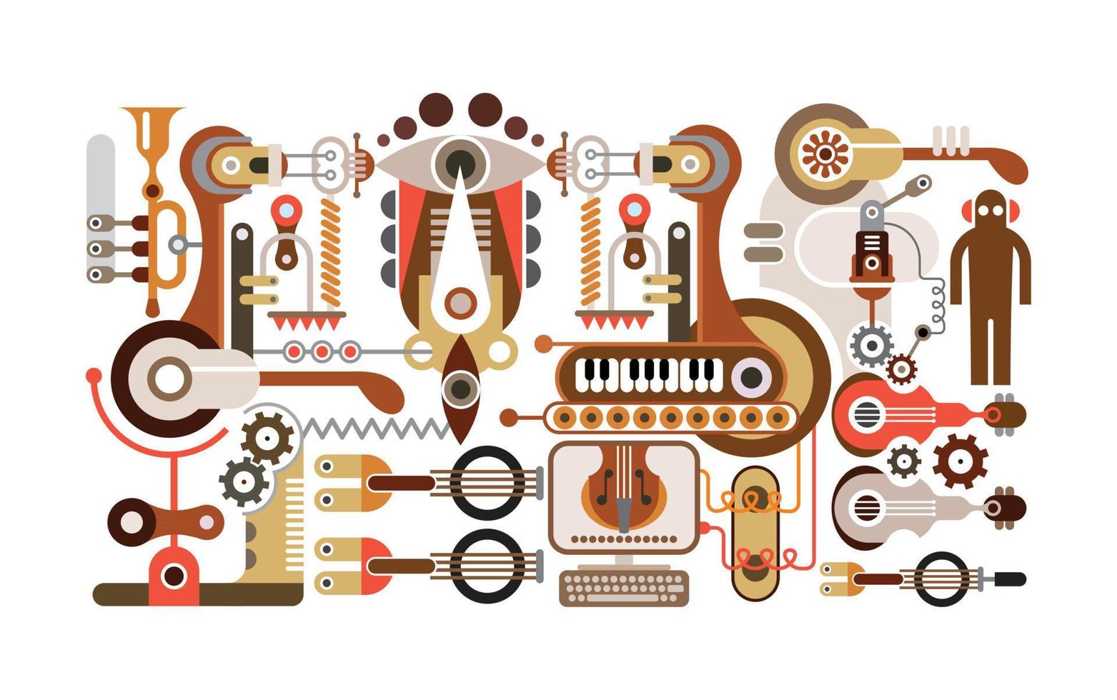 Musical Instruments Factory vector