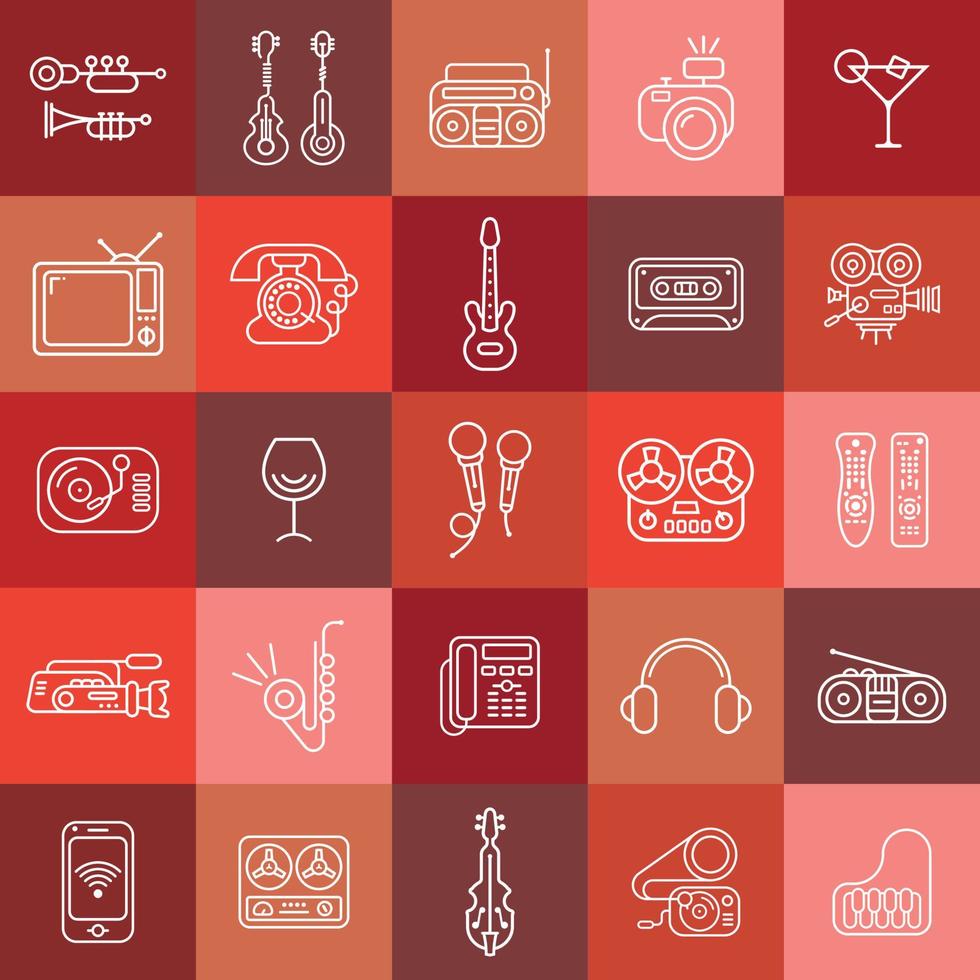 Line Art Vector Icons