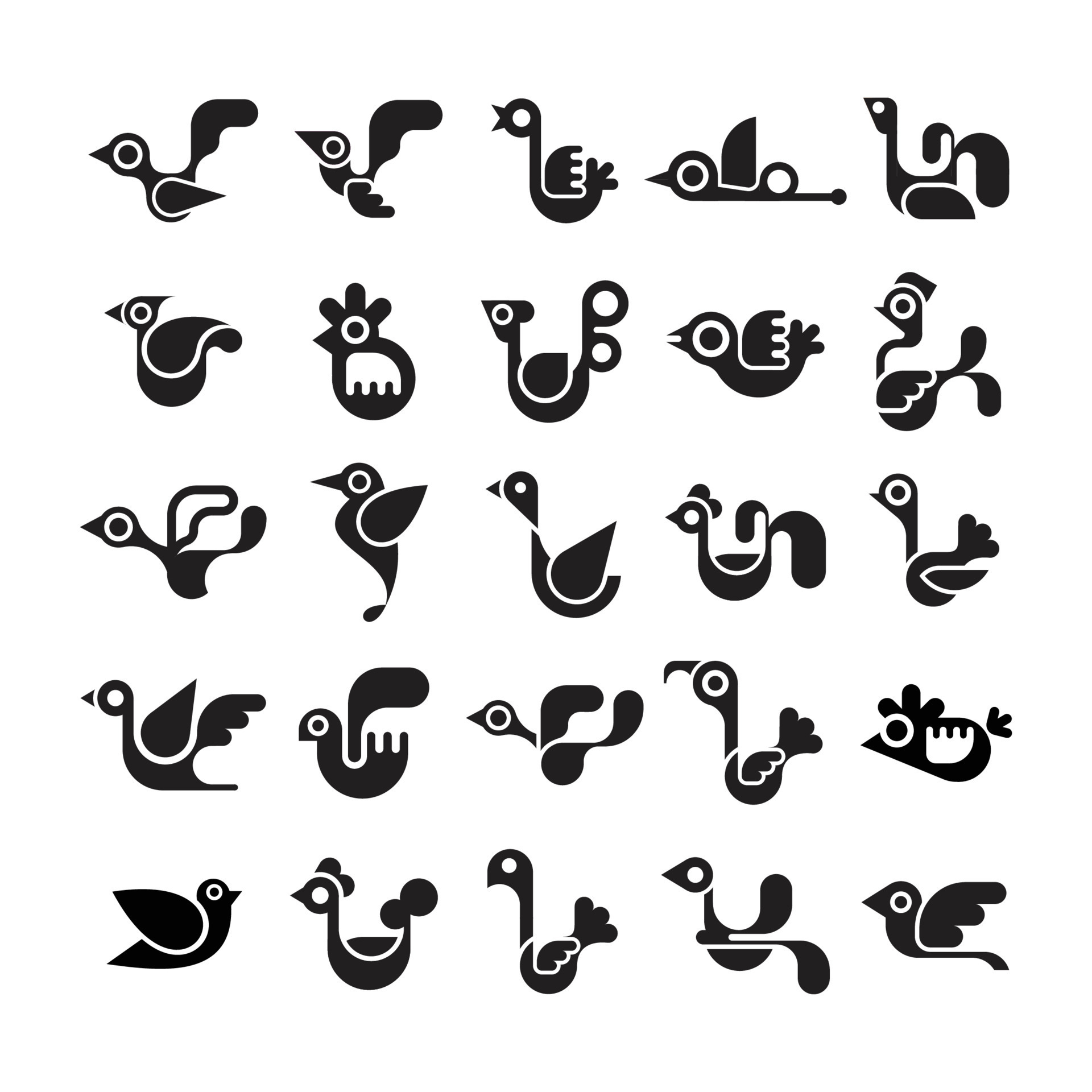 Bird vector icons 11173832 Vector Art at Vecteezy