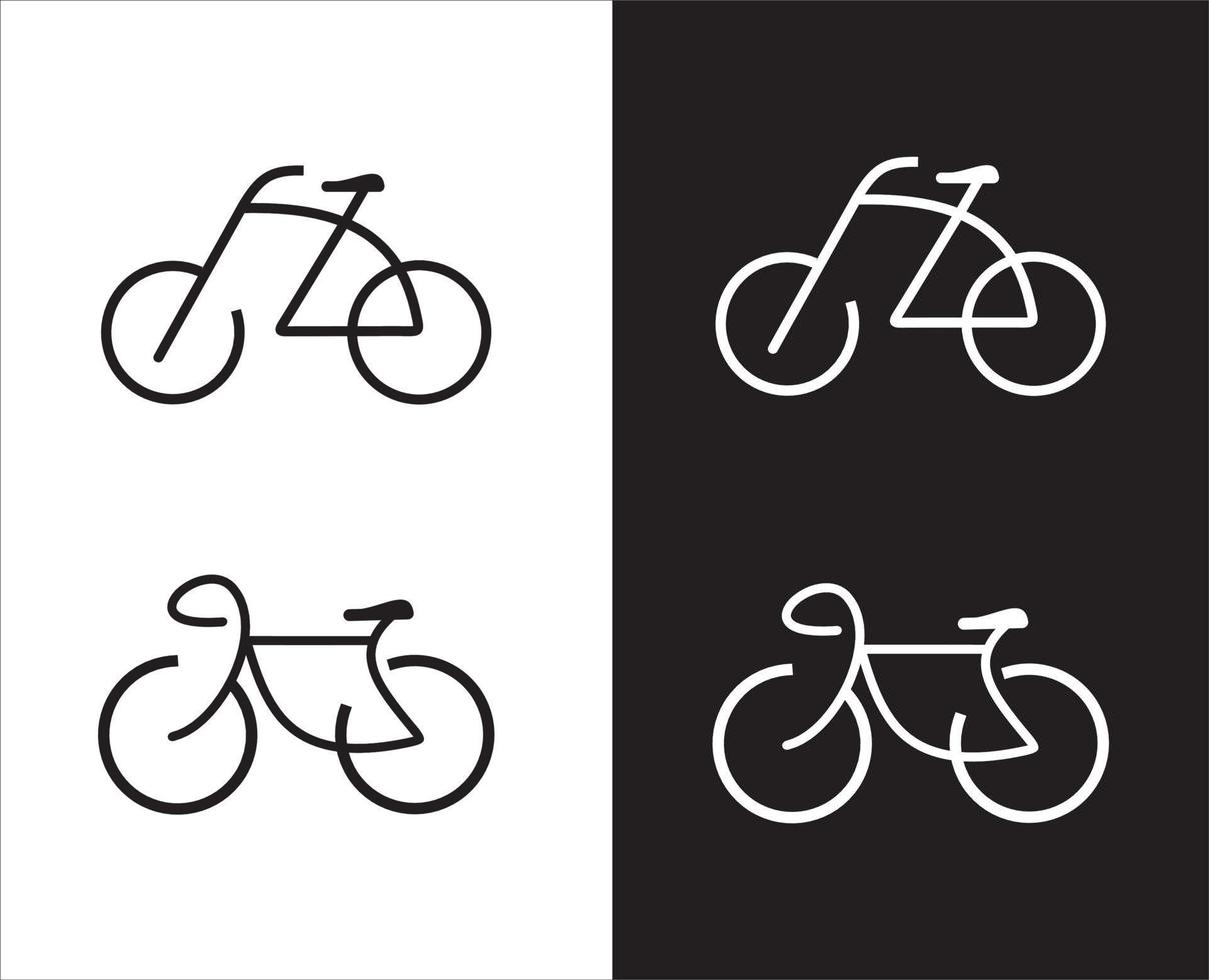 iconos de vector de bicicleta