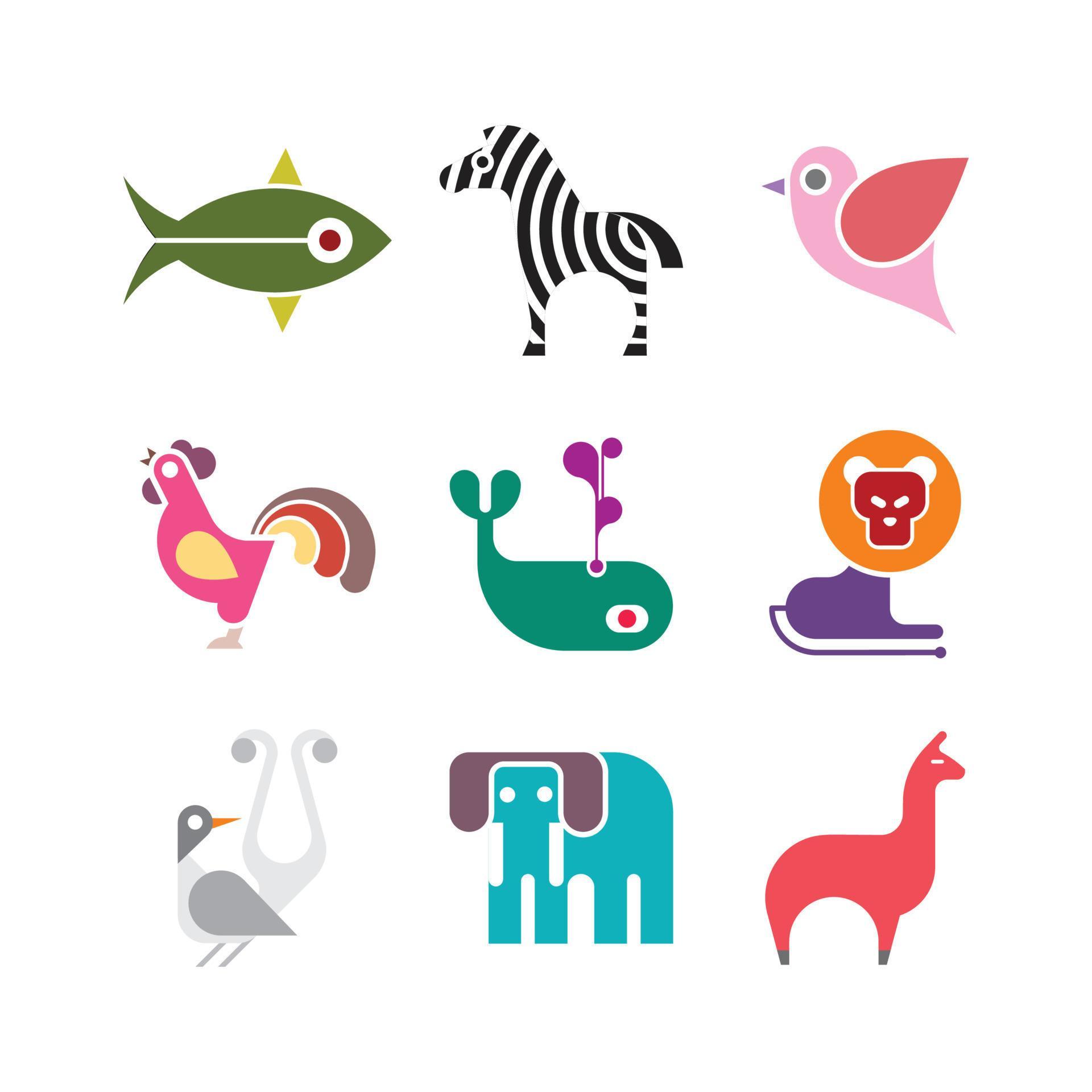 Animal Icon set 11173874 Vector Art at Vecteezy