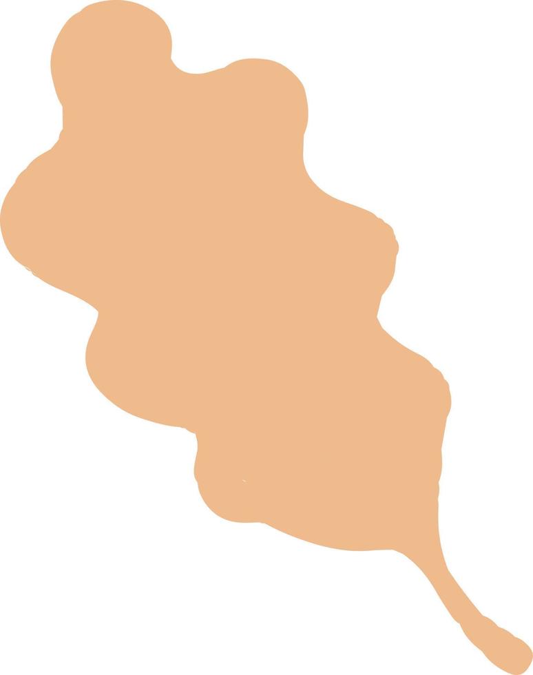 Oak leaf silhouette. vector