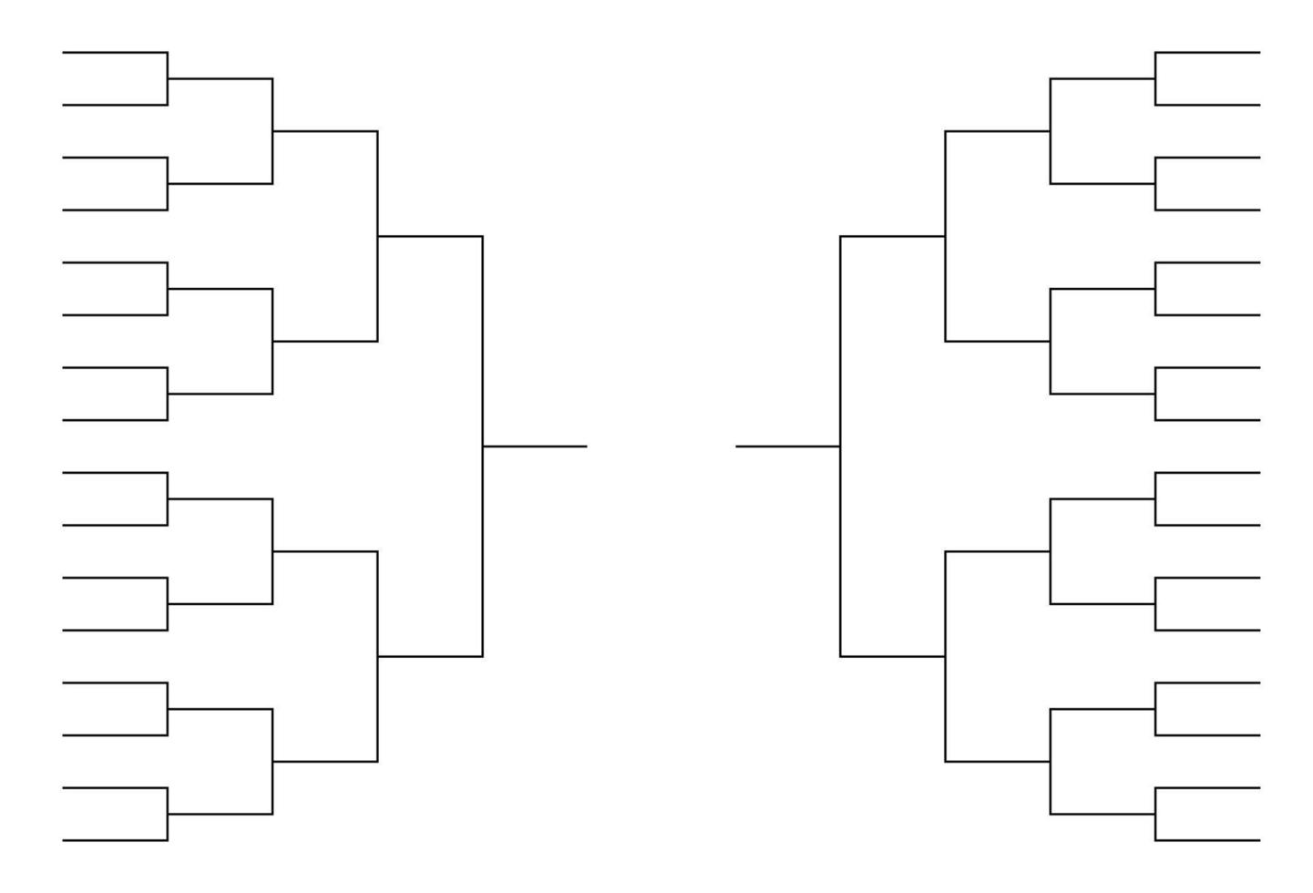 Tournament bracket templates . Vector illustration