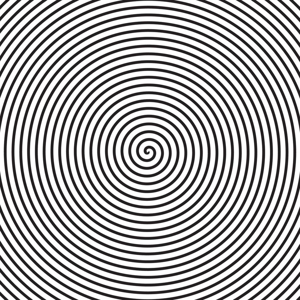 psychedelic spiral with radial rays, vector