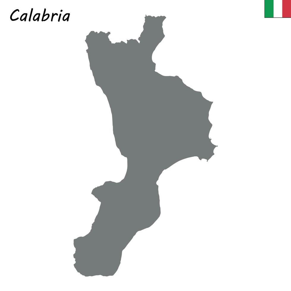 mapa de la región de italia vector