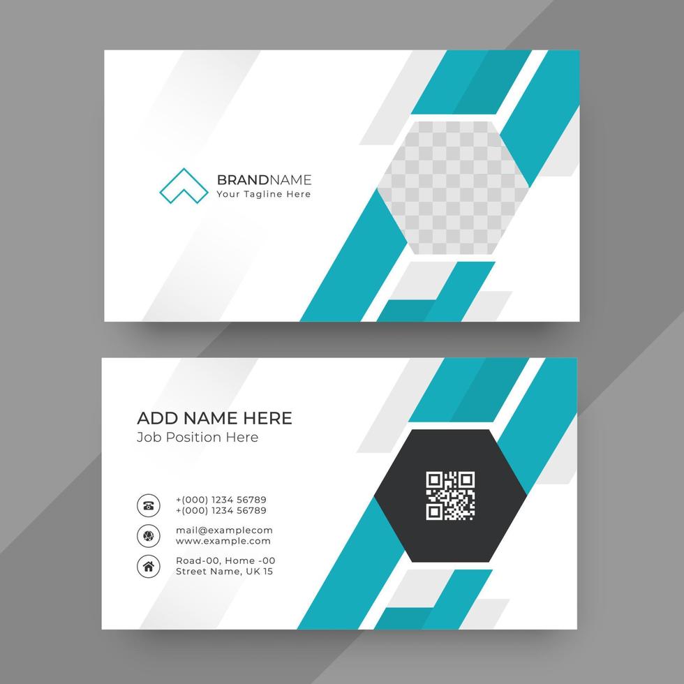 Professional business card design template vector