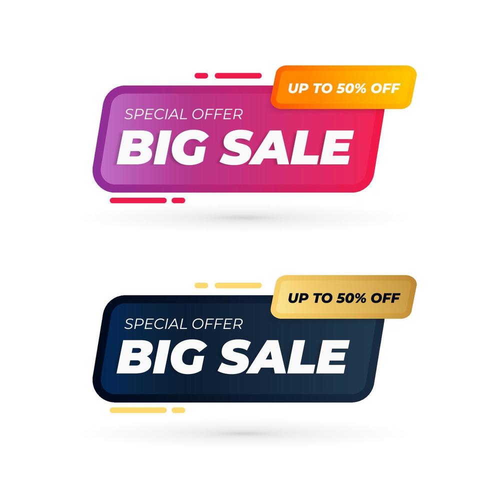 Modern sale labe design template vector