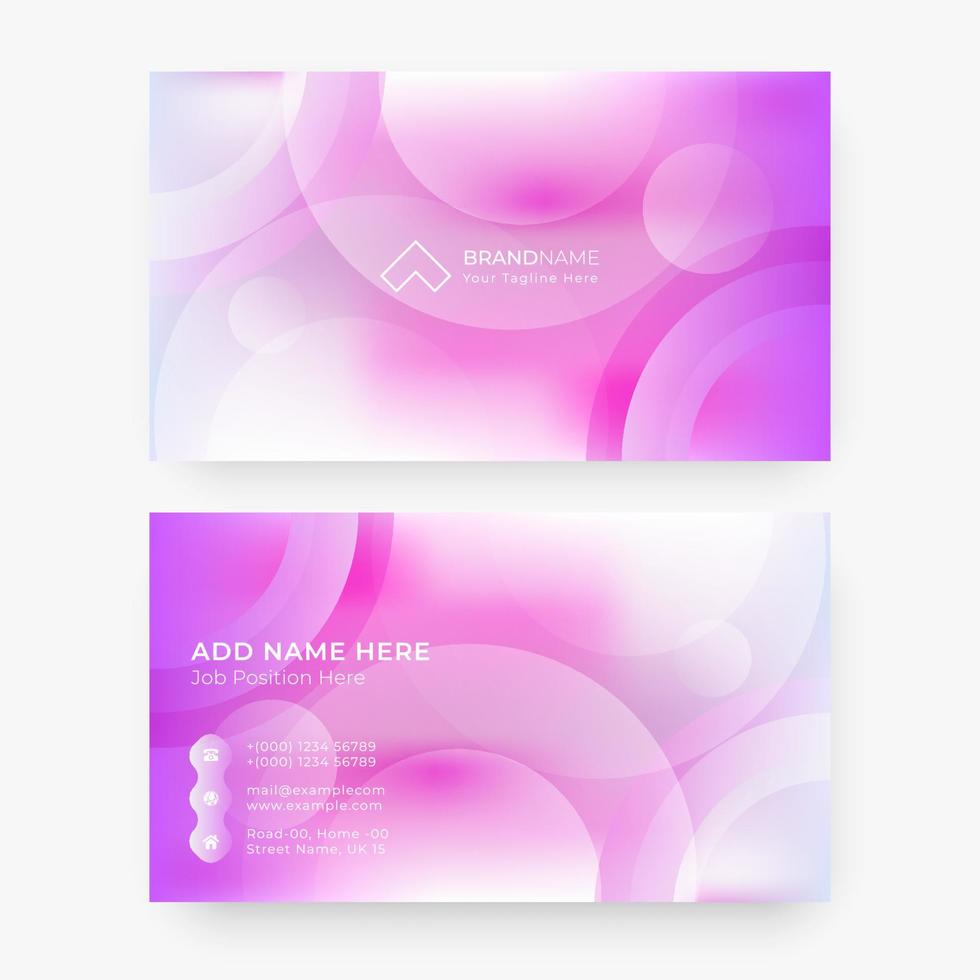 Beautiful and creative business card design template vector