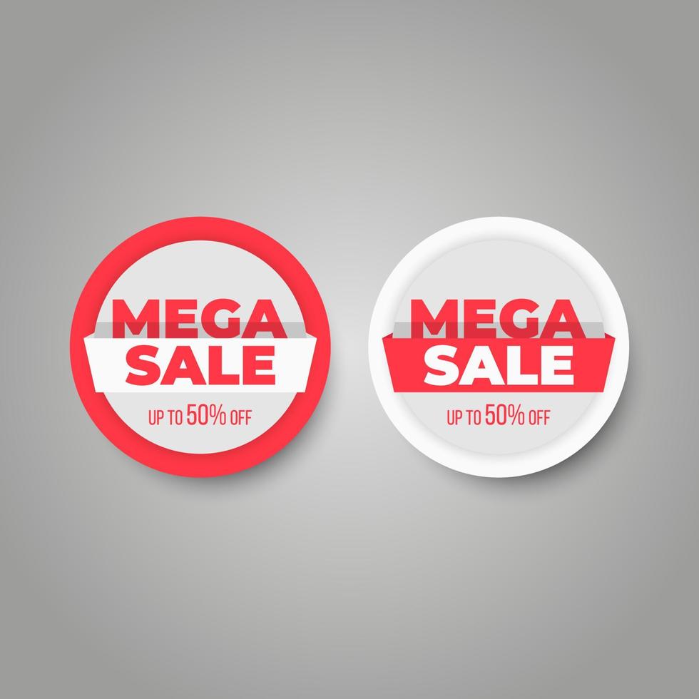 Modern sale labe design template vector