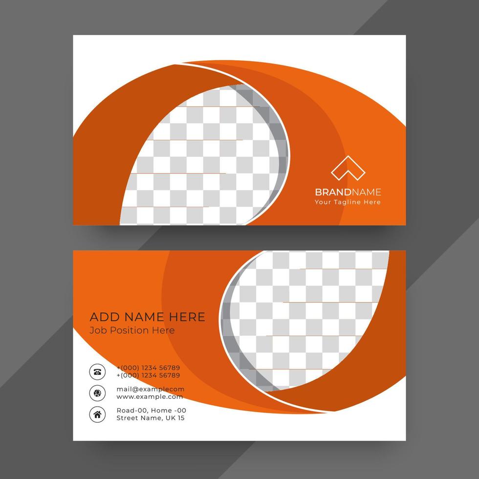 Professional business card design template vector