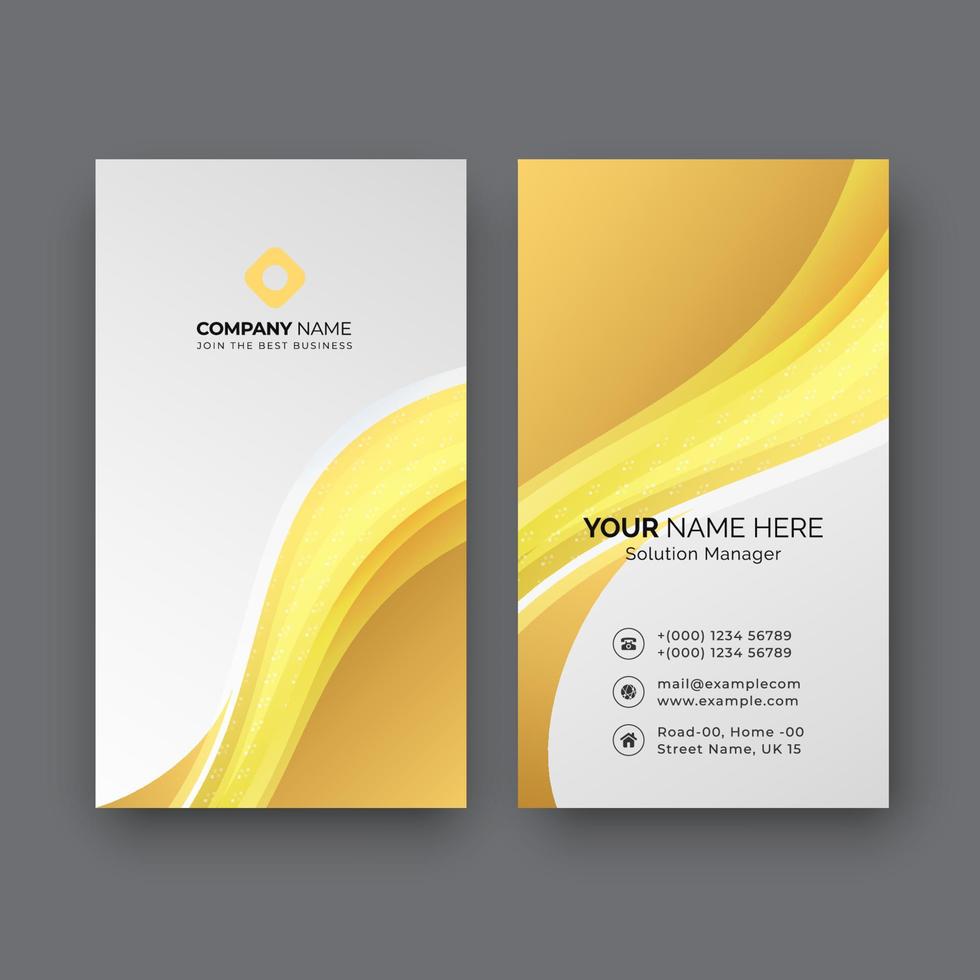 Professional business card design template vector