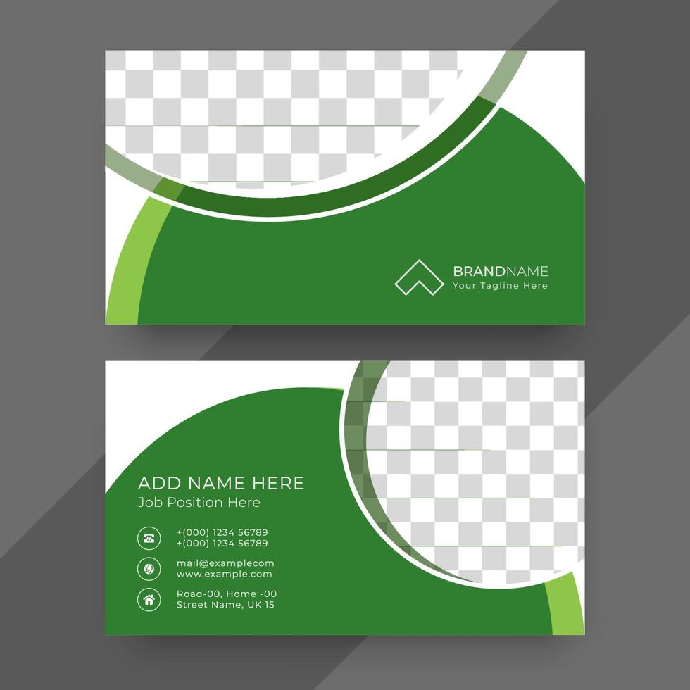 Professional business card design template vector