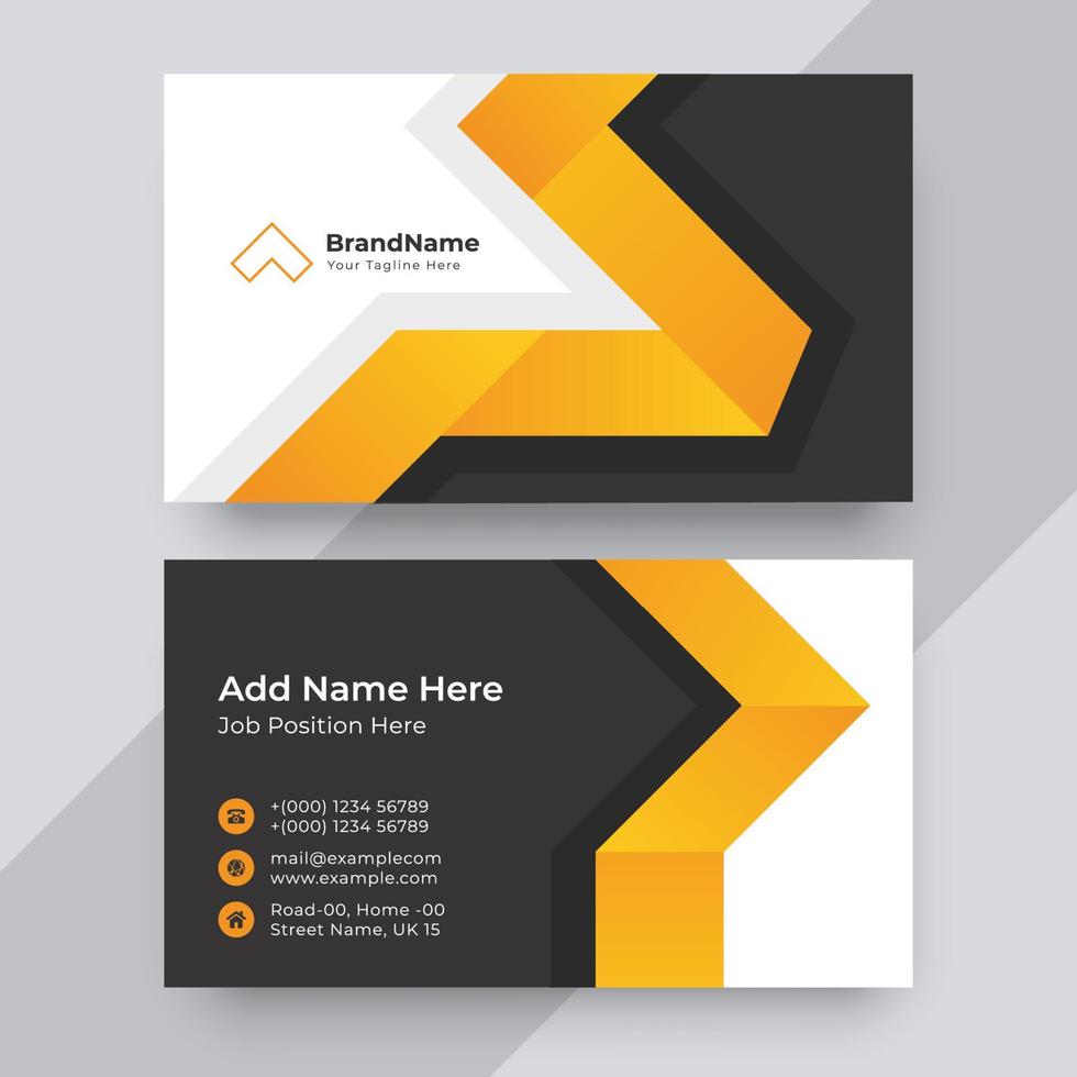 Professional business card design template vector