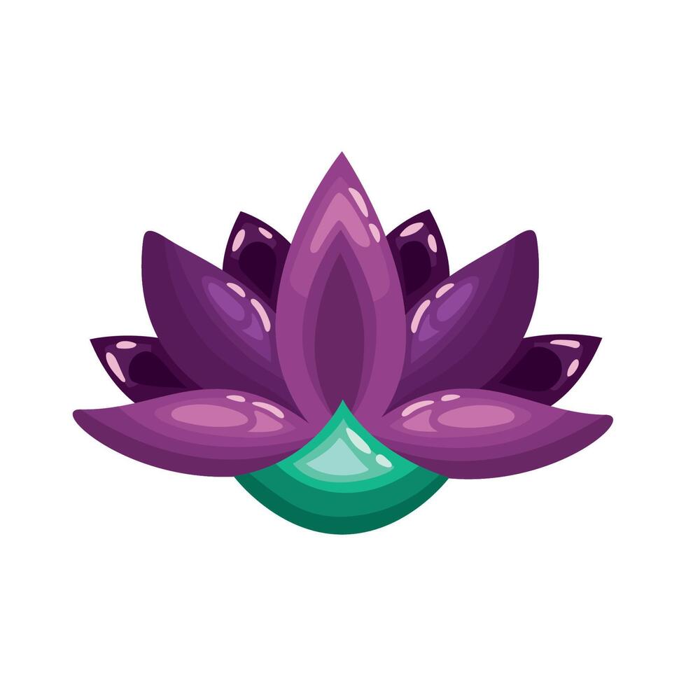 purple lotus flower vector