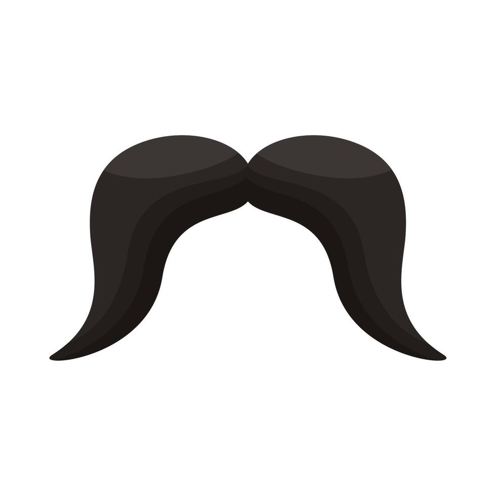 mustache macho accessory vector