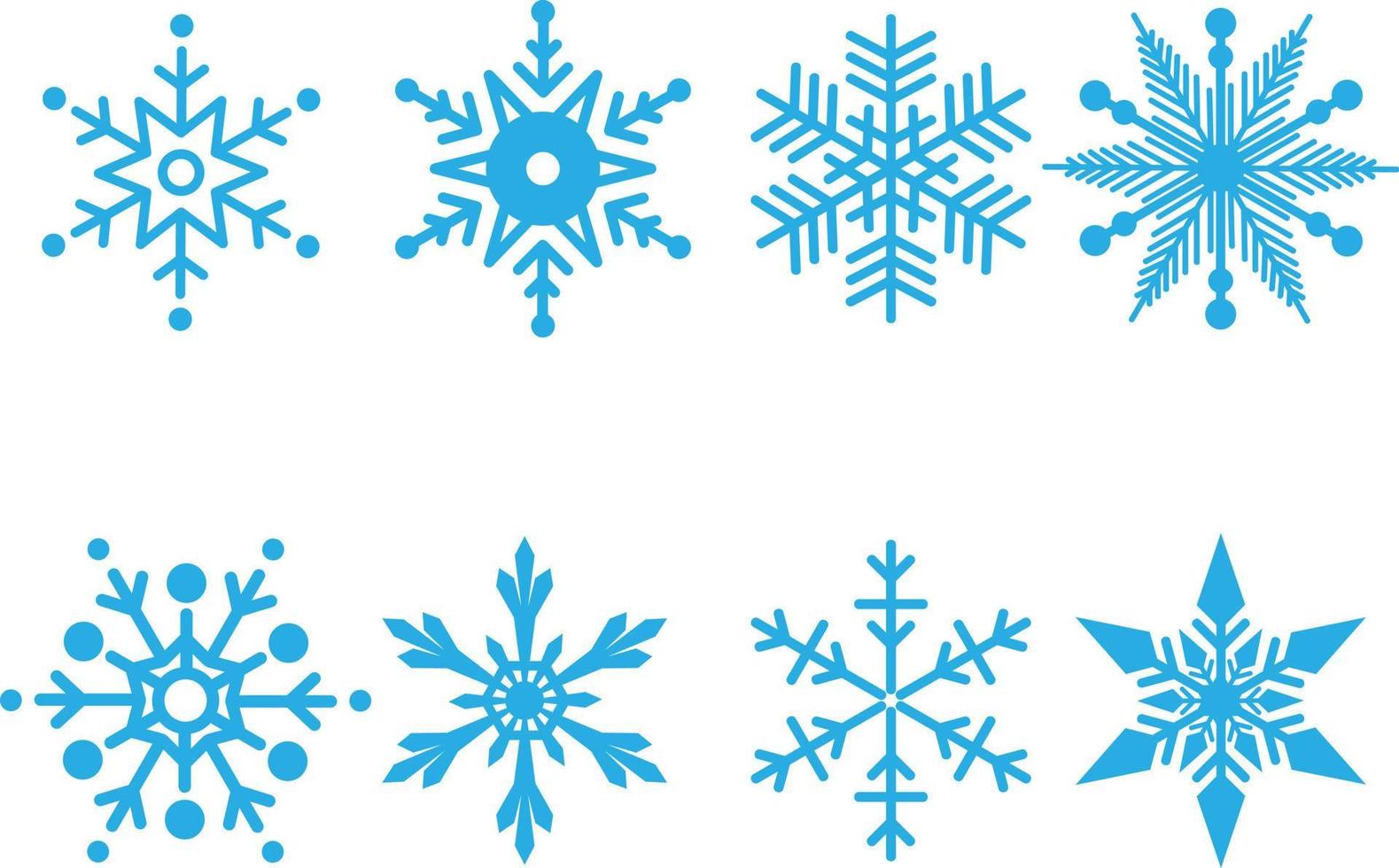 signo de ilustración de icono de vector de nieve de invierno