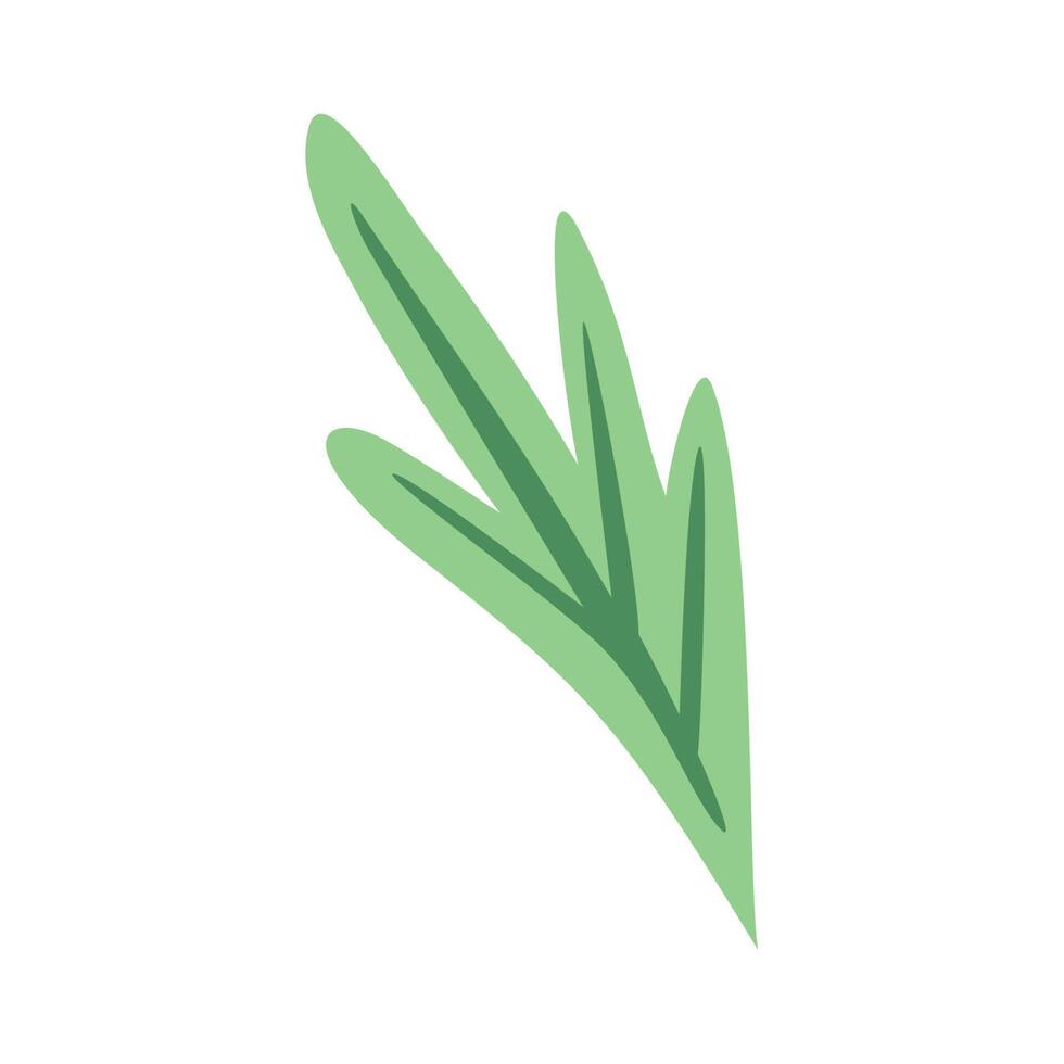 planta de hoja verde vector