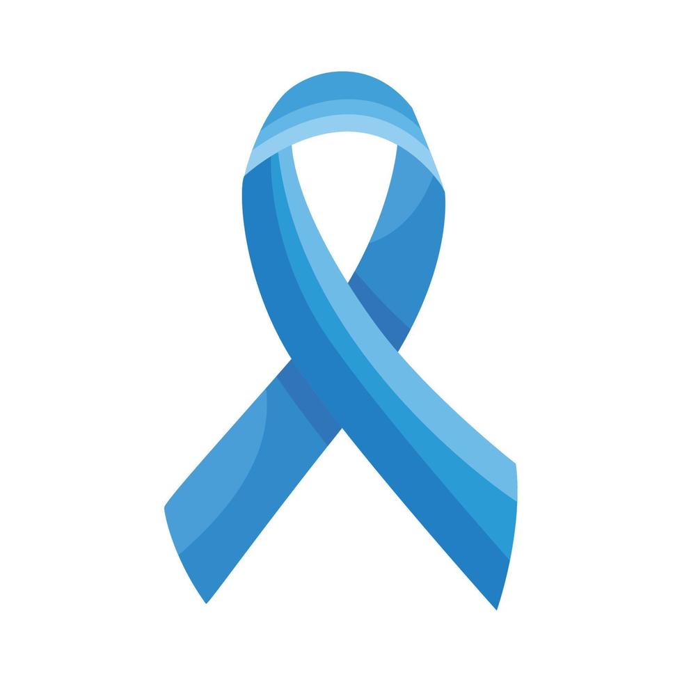 prostate cancer blue ribbon campaign vector