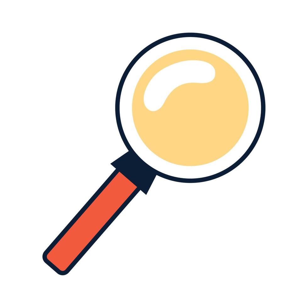 magnifying glass search vector