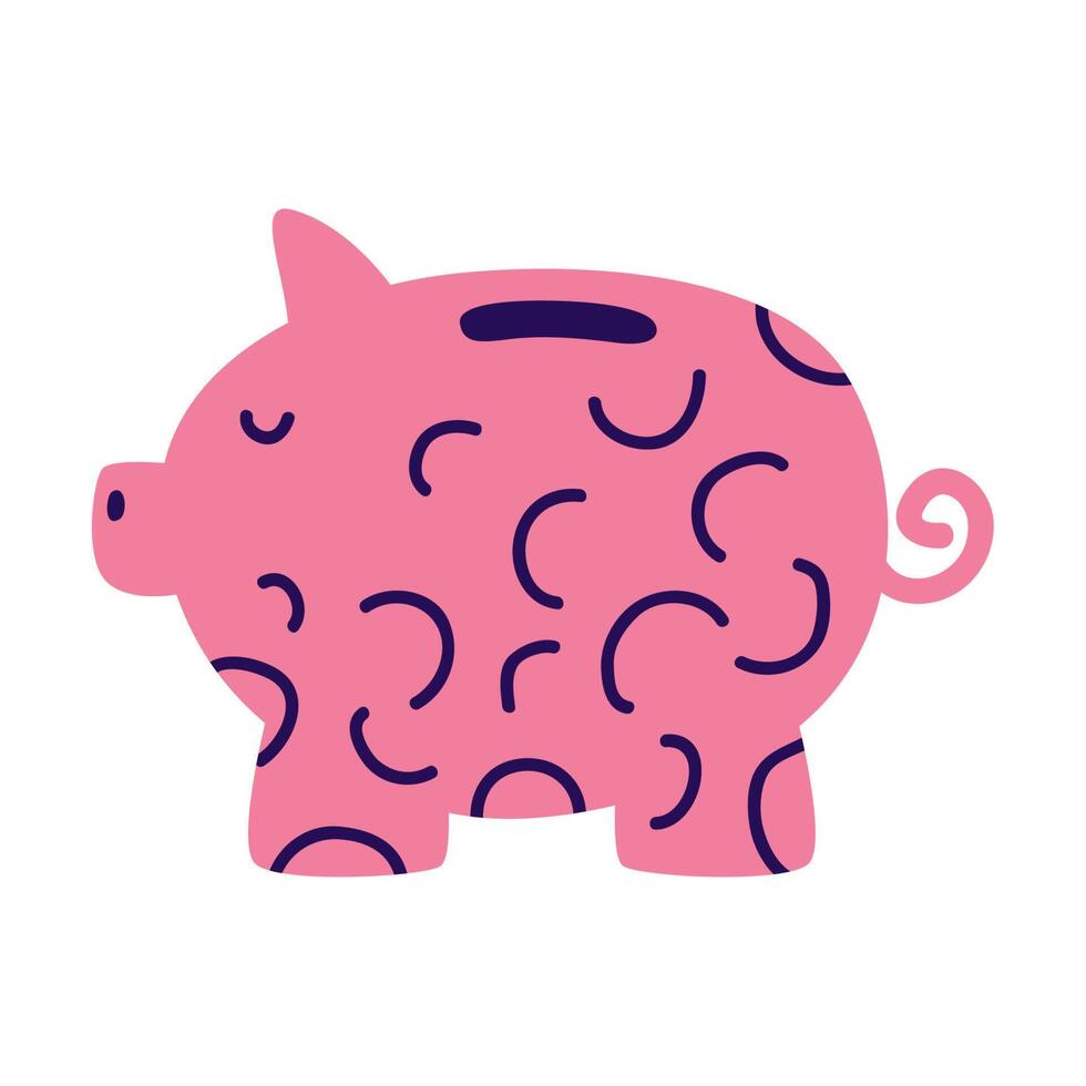 piggy savings money vector