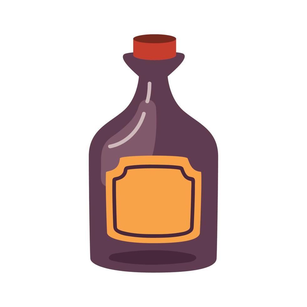 mexican tequila bottle vector