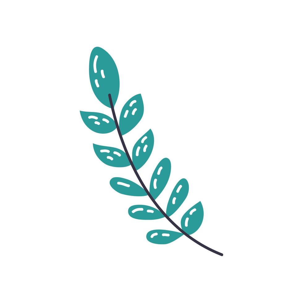 branch with leafs vector