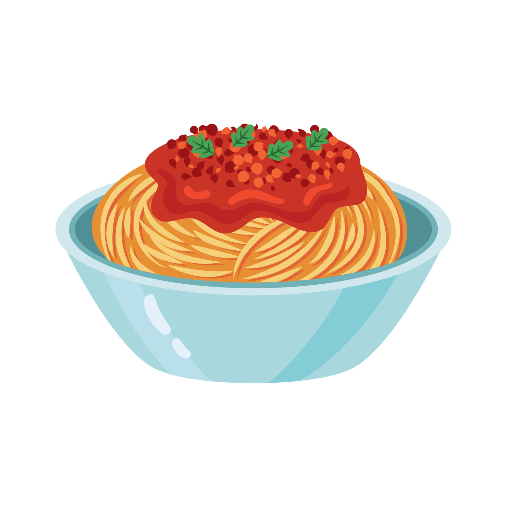 italian Bolognese spaghetti 11176197 Vector Art at Vecteezy
