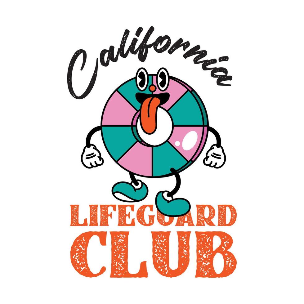 california lifeguard club vector