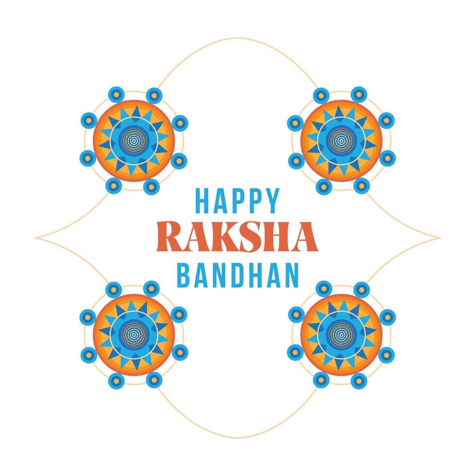 raksha bandhan postal vector