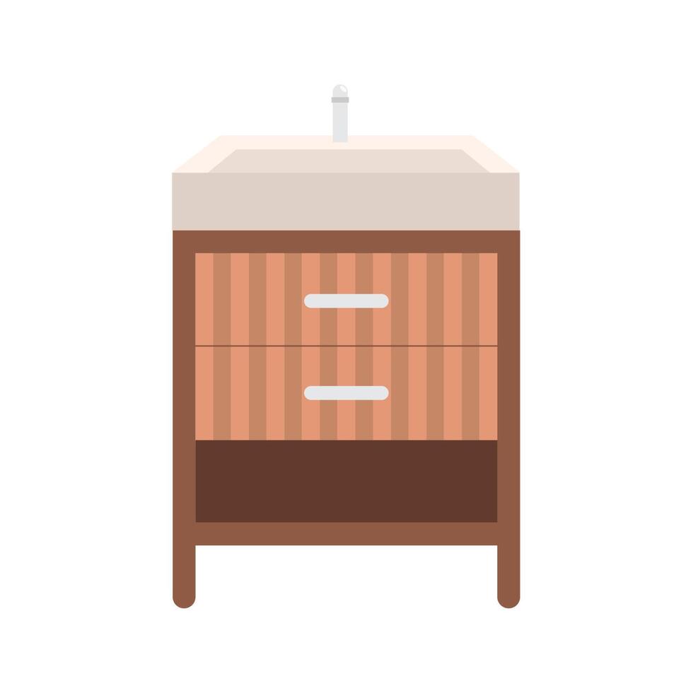 washbasin in drawer vector