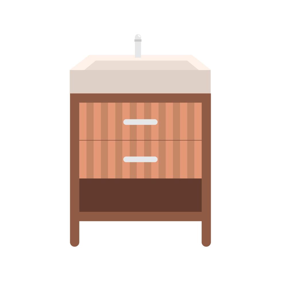 washbasin in drawer vector