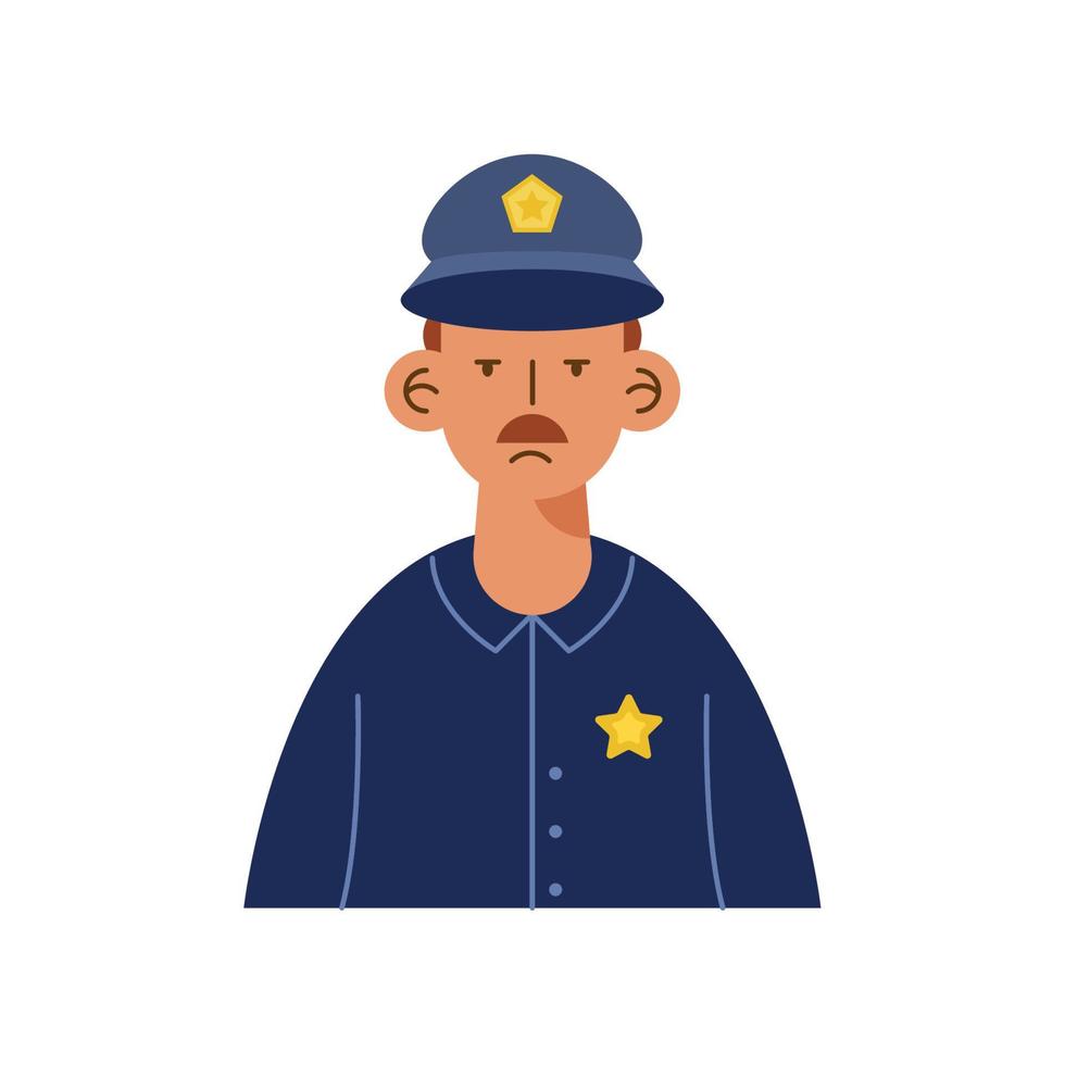 police male professional worker vector