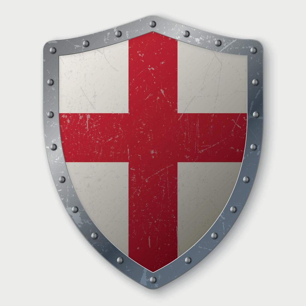 crusaders shield vector illustration