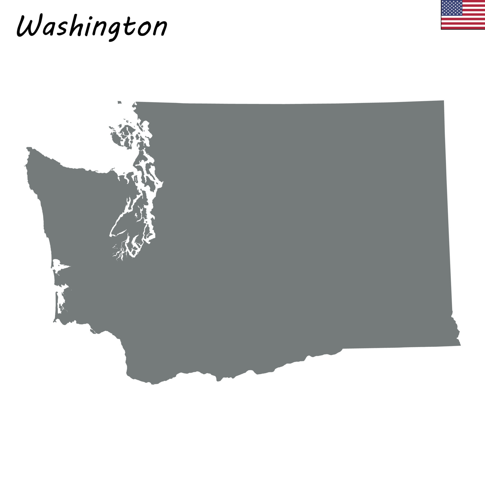 High Quality map state of United States 11176395 Vector Art at Vecteezy