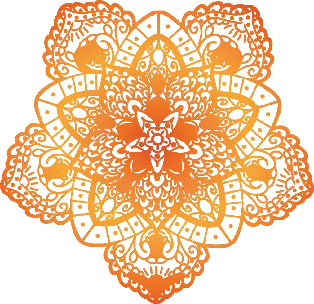 mandala illustration vector for banner, in white background