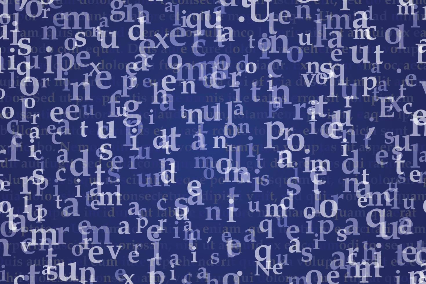 el patrón compuesto de letras. ilustración vectorial vector