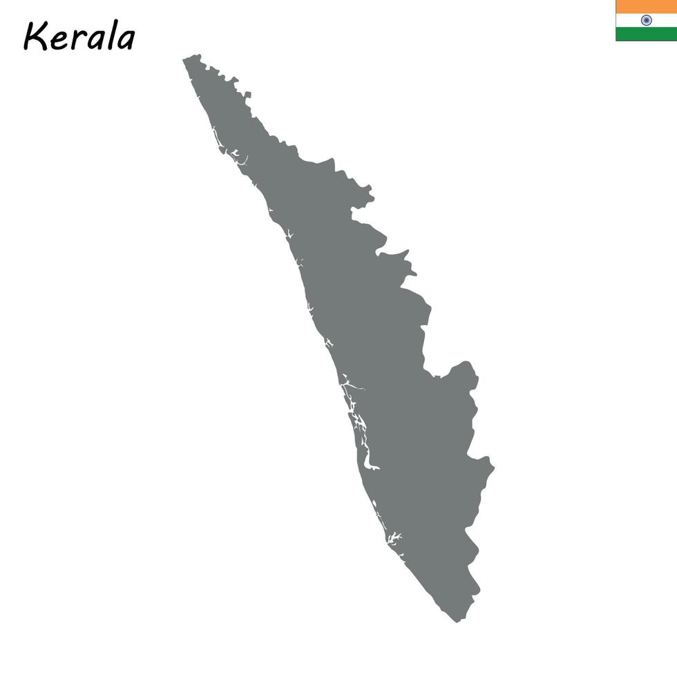 map of state of India vector