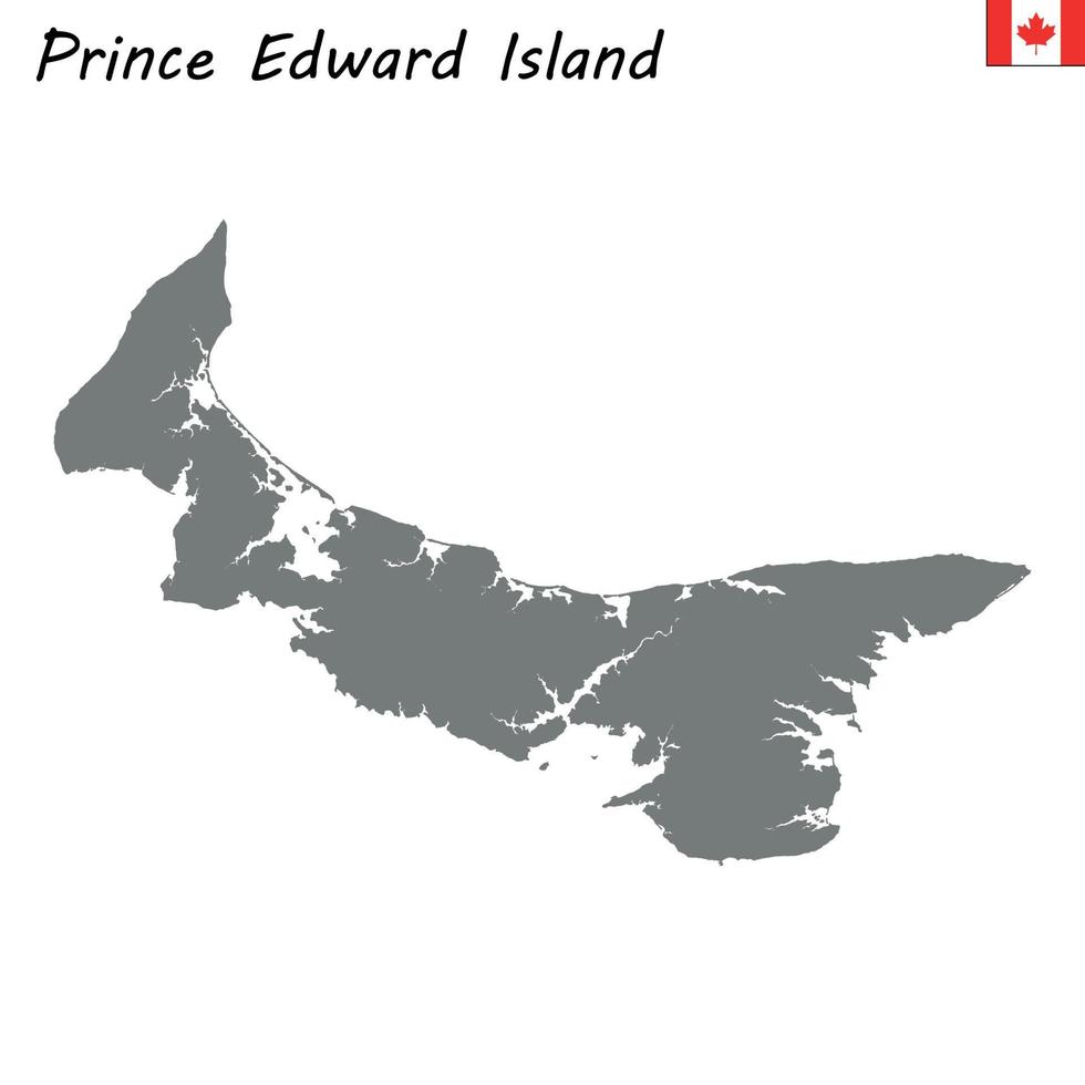 mapa provincia de canada vector