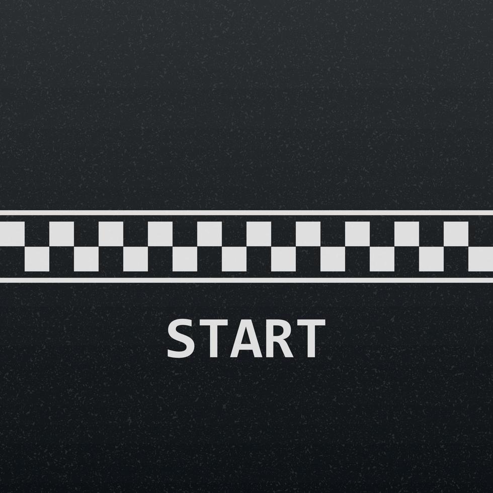 start line vector illustration