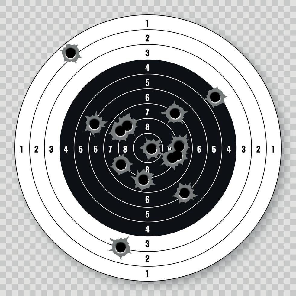 Realistic target, 3D illustration . Vector illustration