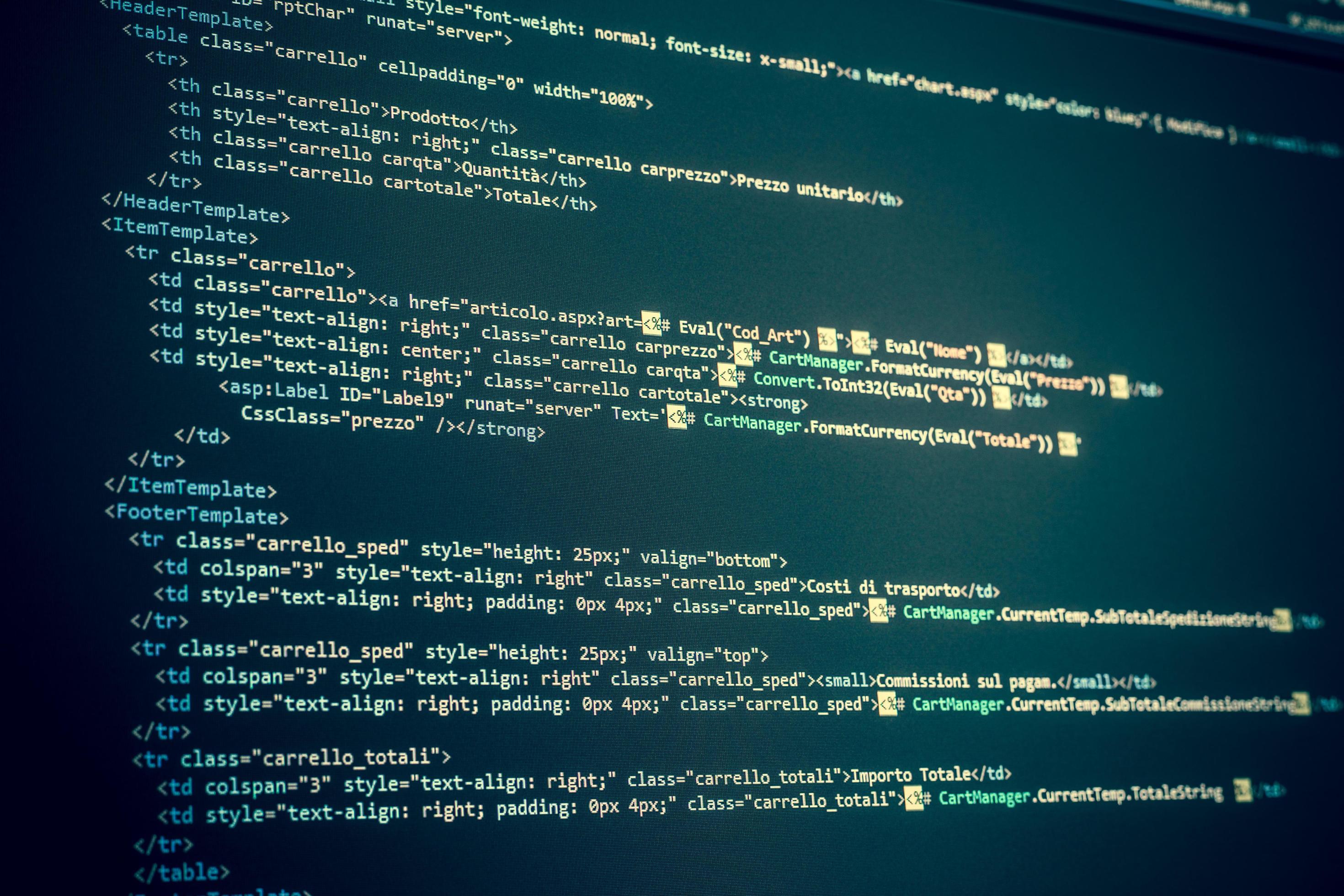 Computer program coding on screen 11177454 Stock Photo at Vecteezy