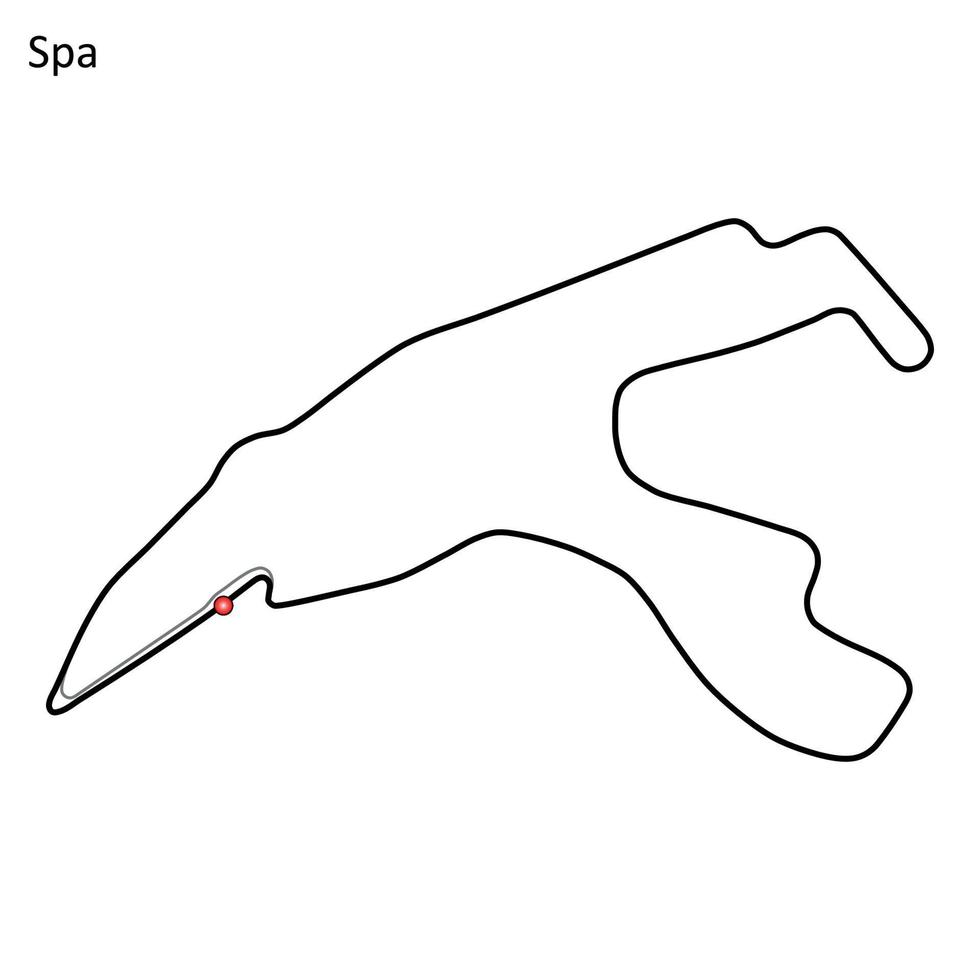 Circuit de Spa-Francorchamps 11177482 Vector Art at Vecteezy