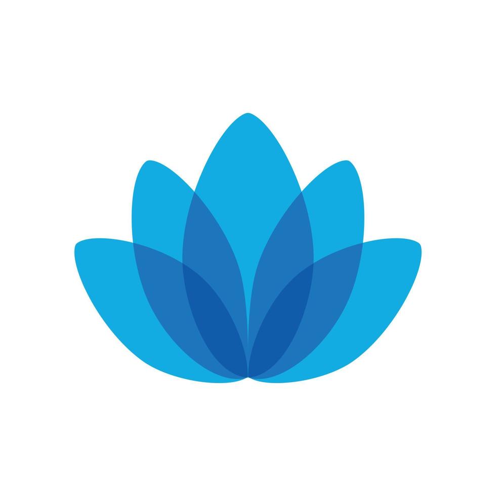 Lotus line style icon, lotos vector logo