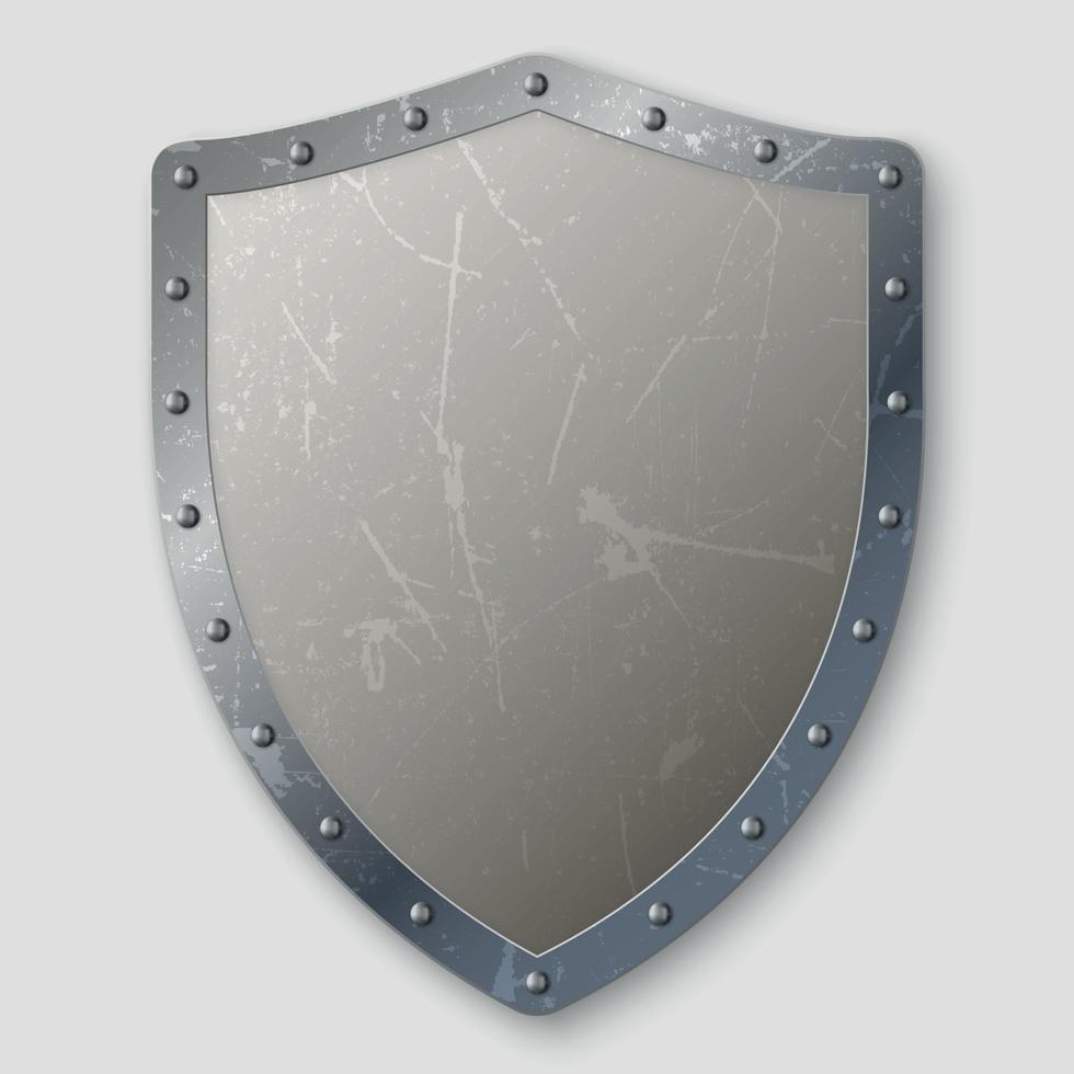metal shield vector illustration