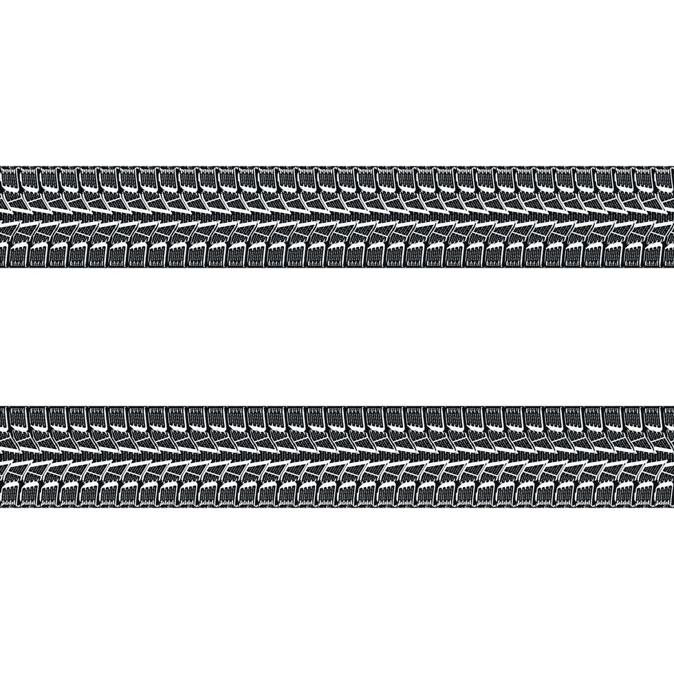 vector illustration of car tires tracks over white background