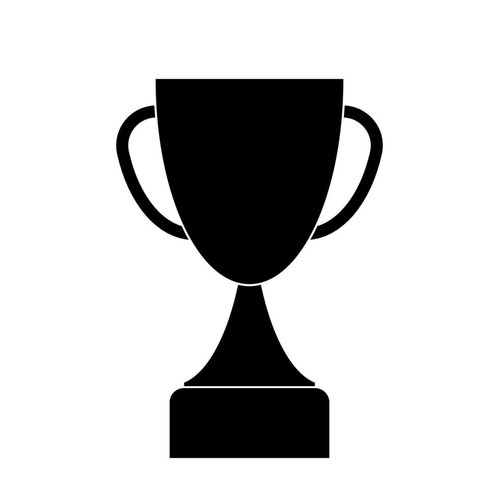 Trophy cup icon vector