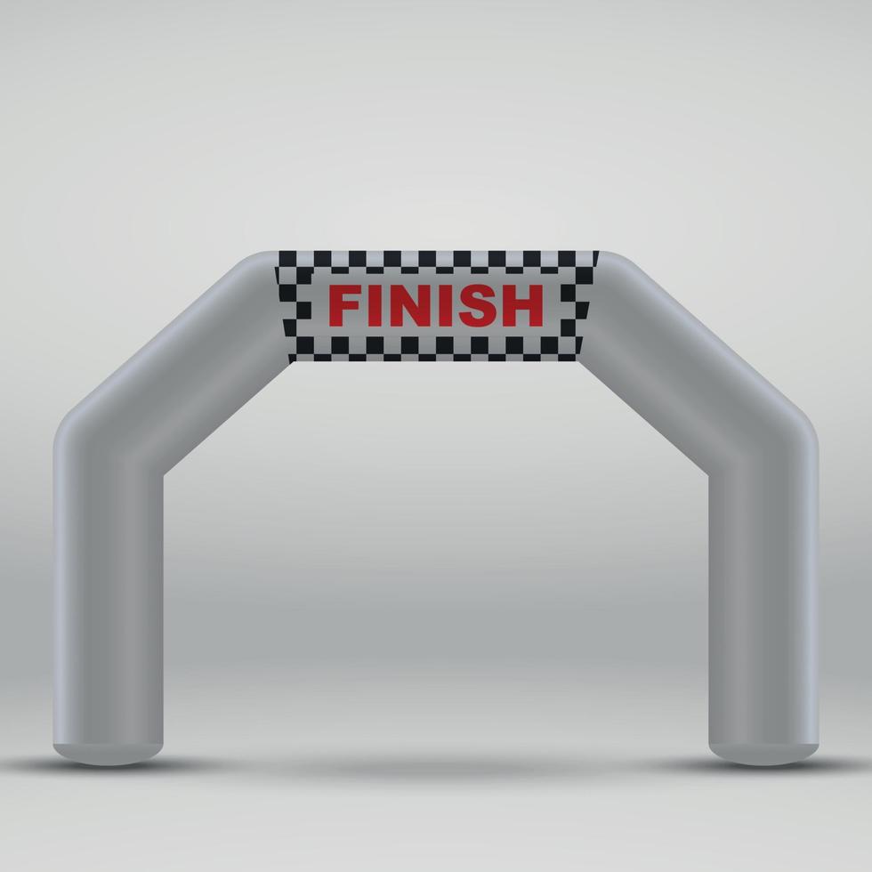 finish arch vector illustration